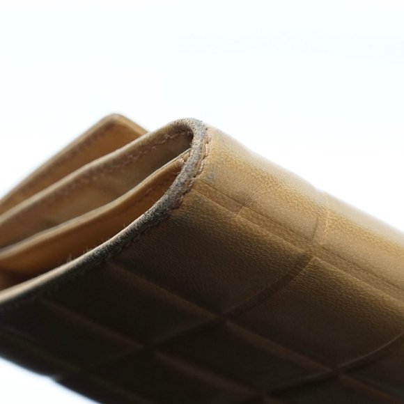 Auth Chanel Wallet Light Brown Leather #5737C64 - Picture 9 of 12